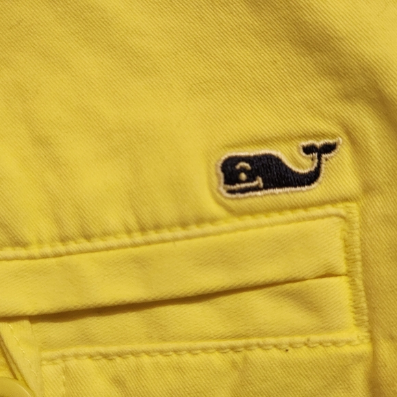 VINEYARD VINES Washed Dayboat Shorts - Size 16 NWT Safety Yellow Derby Infield - Picture 4 of 7